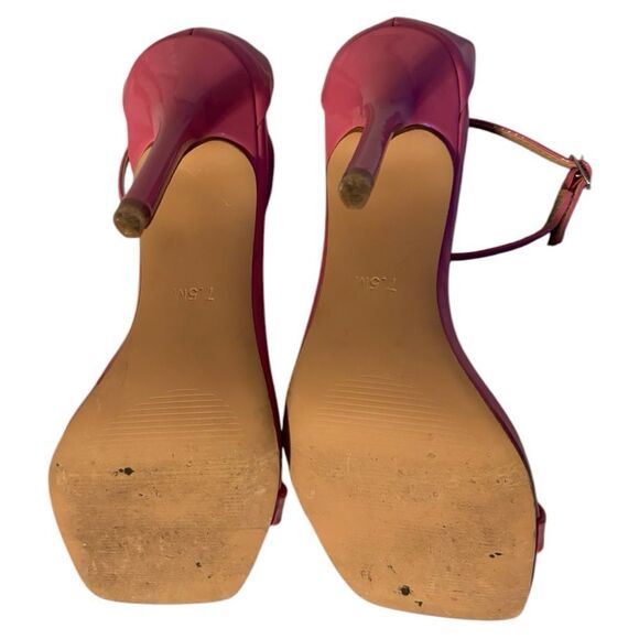 Steve Madden Shaye Pink Patent Heeled Sandal - Picture 8 of 9